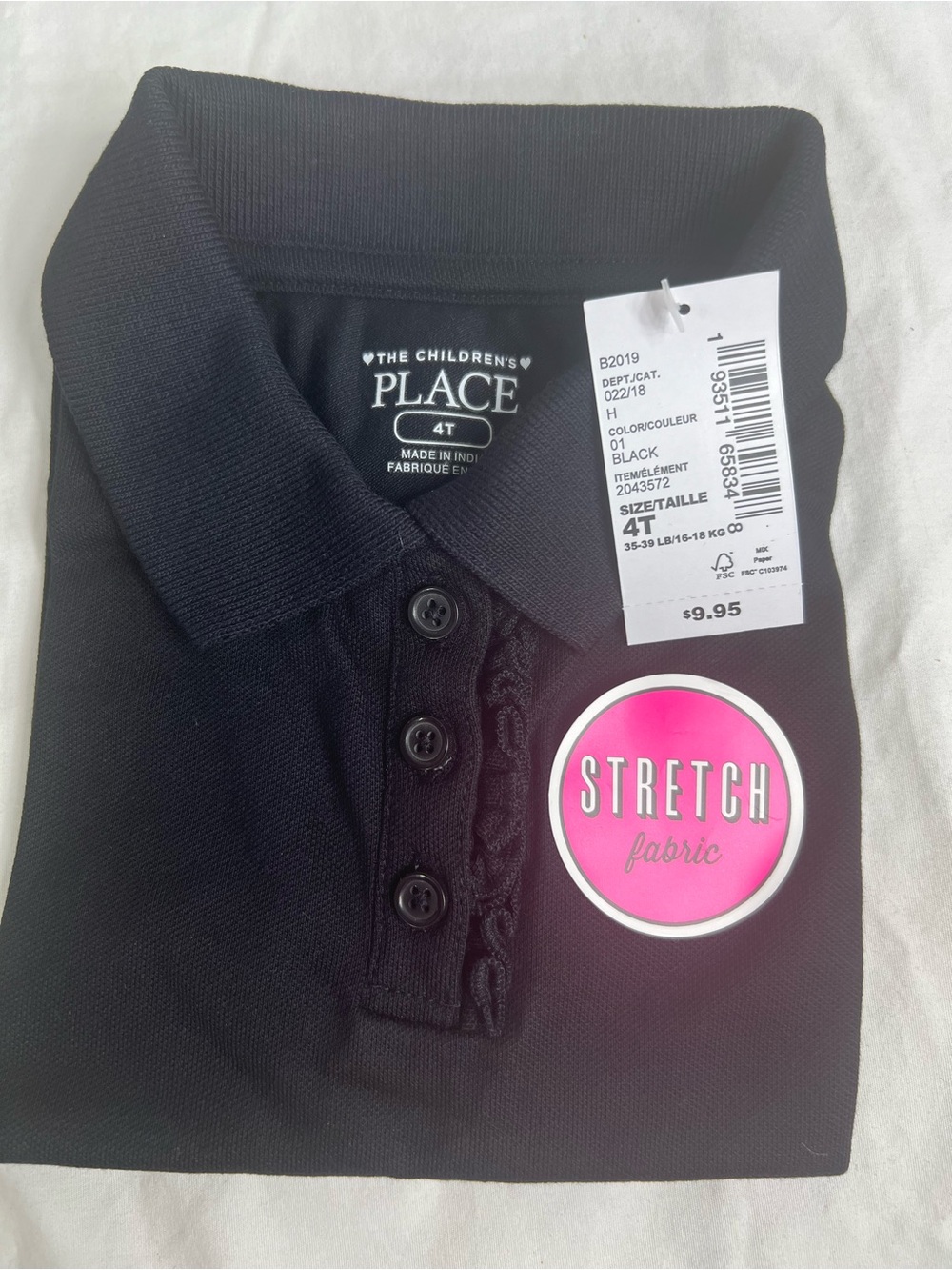 2-Packs School Uniform Girls Shirt size 4t